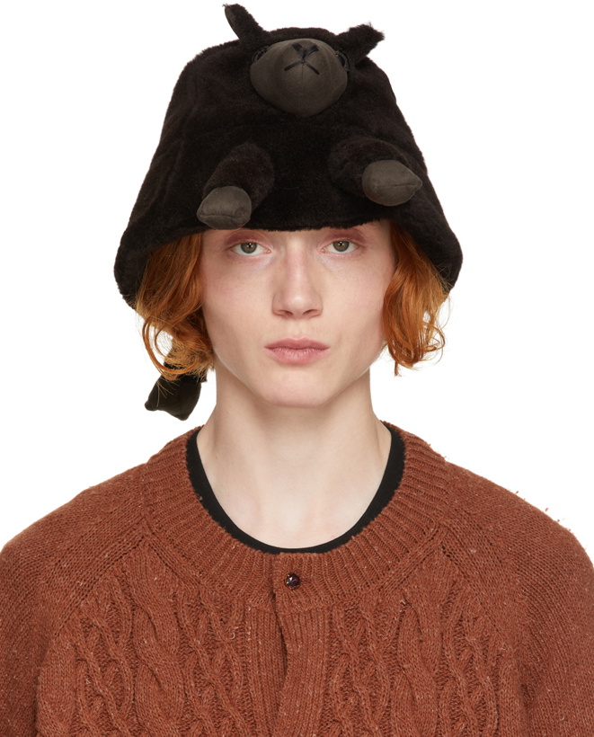 Photo: Doublet Black Stuffed Animal Fur Hat