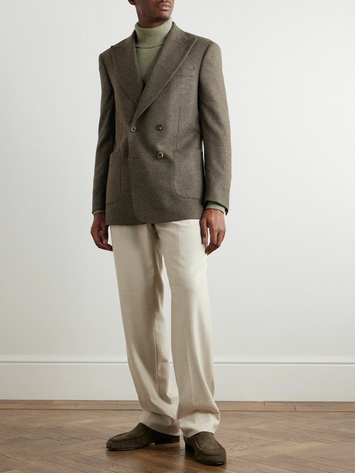 Richard James - Wool and Cashmere-Blend Suit Jacket - Brown