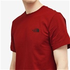 The North Face Men's Simple Dome T-Shirt in Iron Red