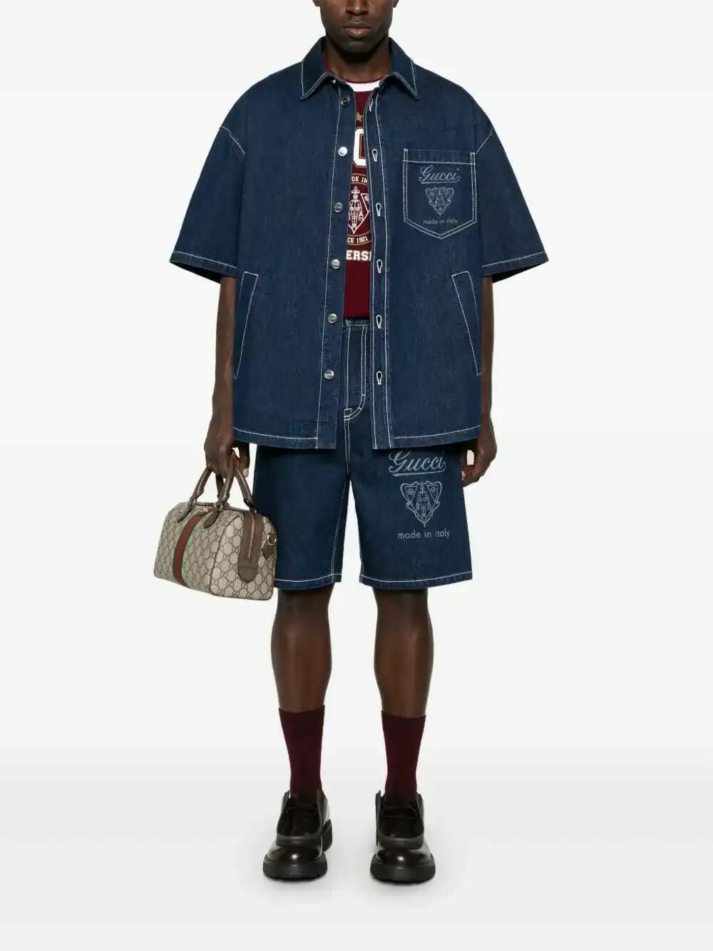 Gucci Lasered Denim Shirt Gucci