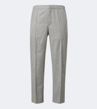 Zegna Wool, silk, and cashmere straight pants