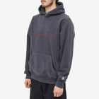 Billionaire Boys Club Men's Serif Logo Fleece Popover Hoody in Charcoal