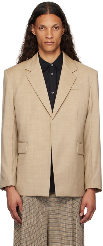 Photo: Peter Do Tan Padded Shoulder Blazer