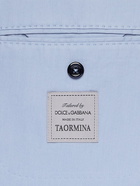 Dolce & Gabbana - Slim-Fit Unstructured Cotton and Silk-Blend Twill Blazer - Blue