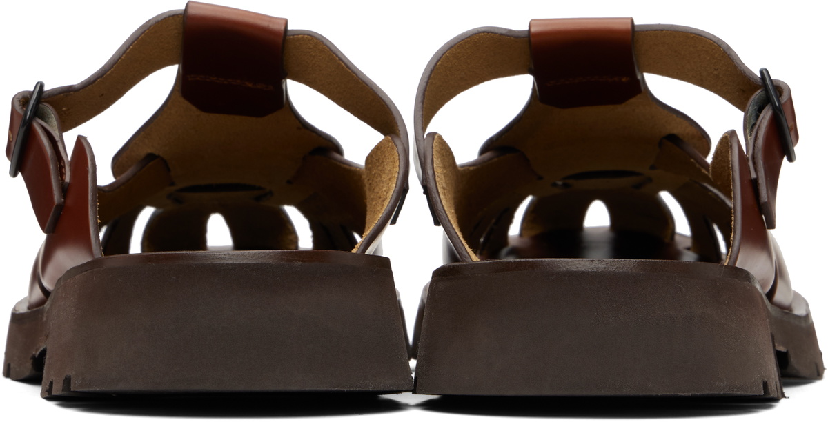 HEREU Brown Canya Sport Sandals