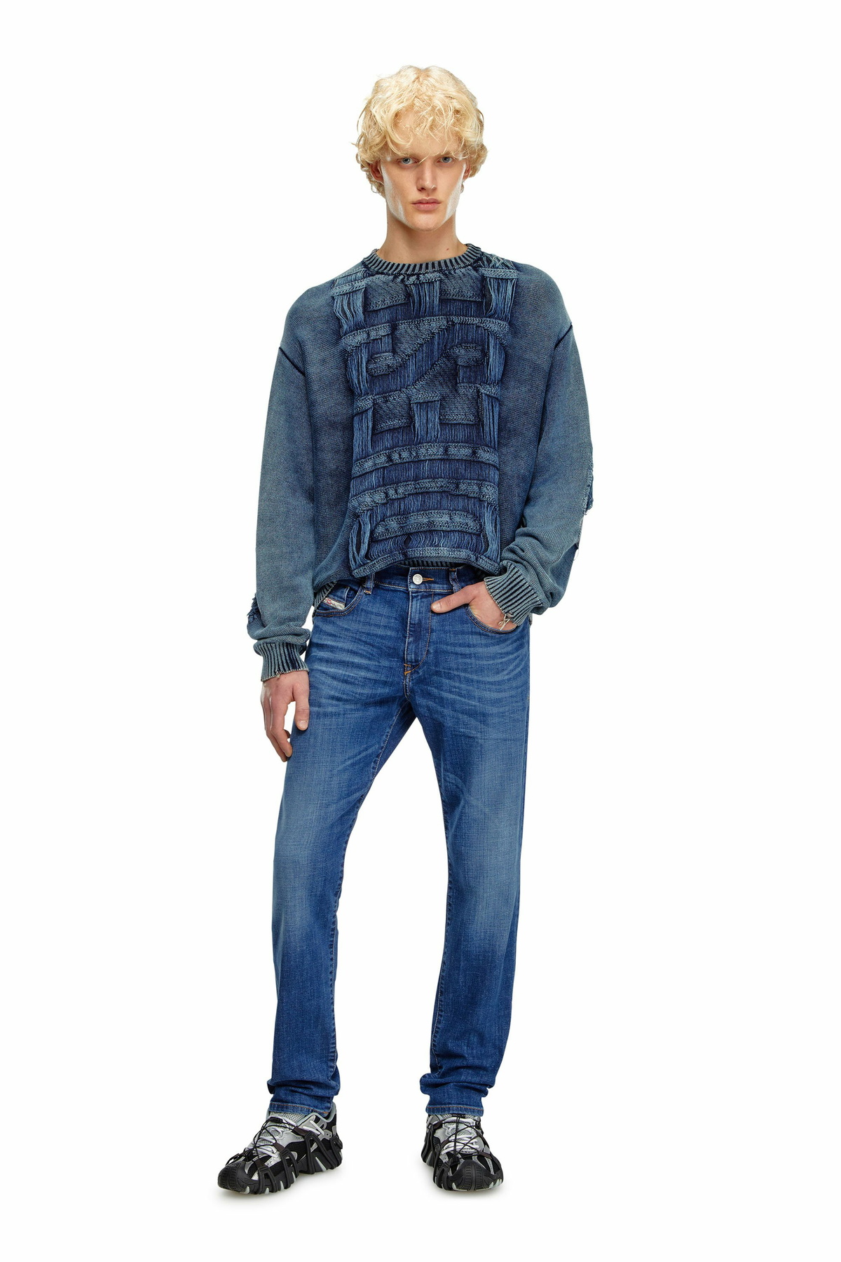 ◆DIESEL◆ 2019 D STRUCTURED DENIM PANTS BLUE A03562007M501 Diesel 2019 D-Strukt slim-fit Jeans | Blue | FARFETCH