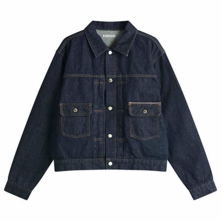 Photo: Uniform Experiment Men's Washed Denim Jacket in Indigo