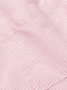 Portuguese Flannel - Belavista Button-Down Collar Pinstriped Cotton Oxford Shirt - Pink