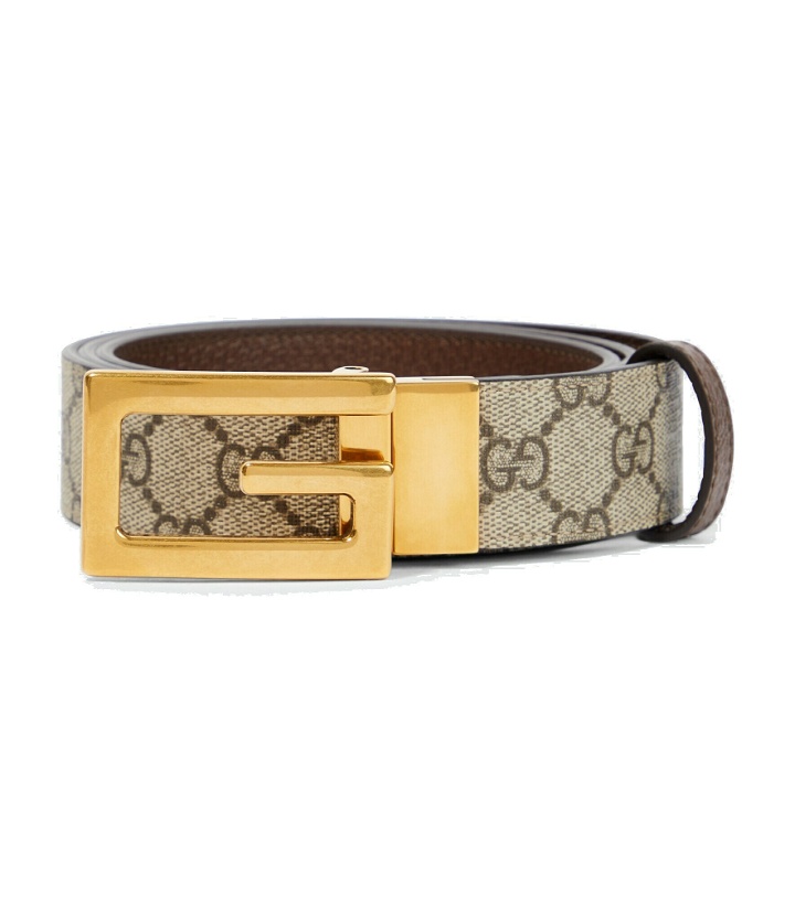 Photo: Gucci - Square G reversible leather belt