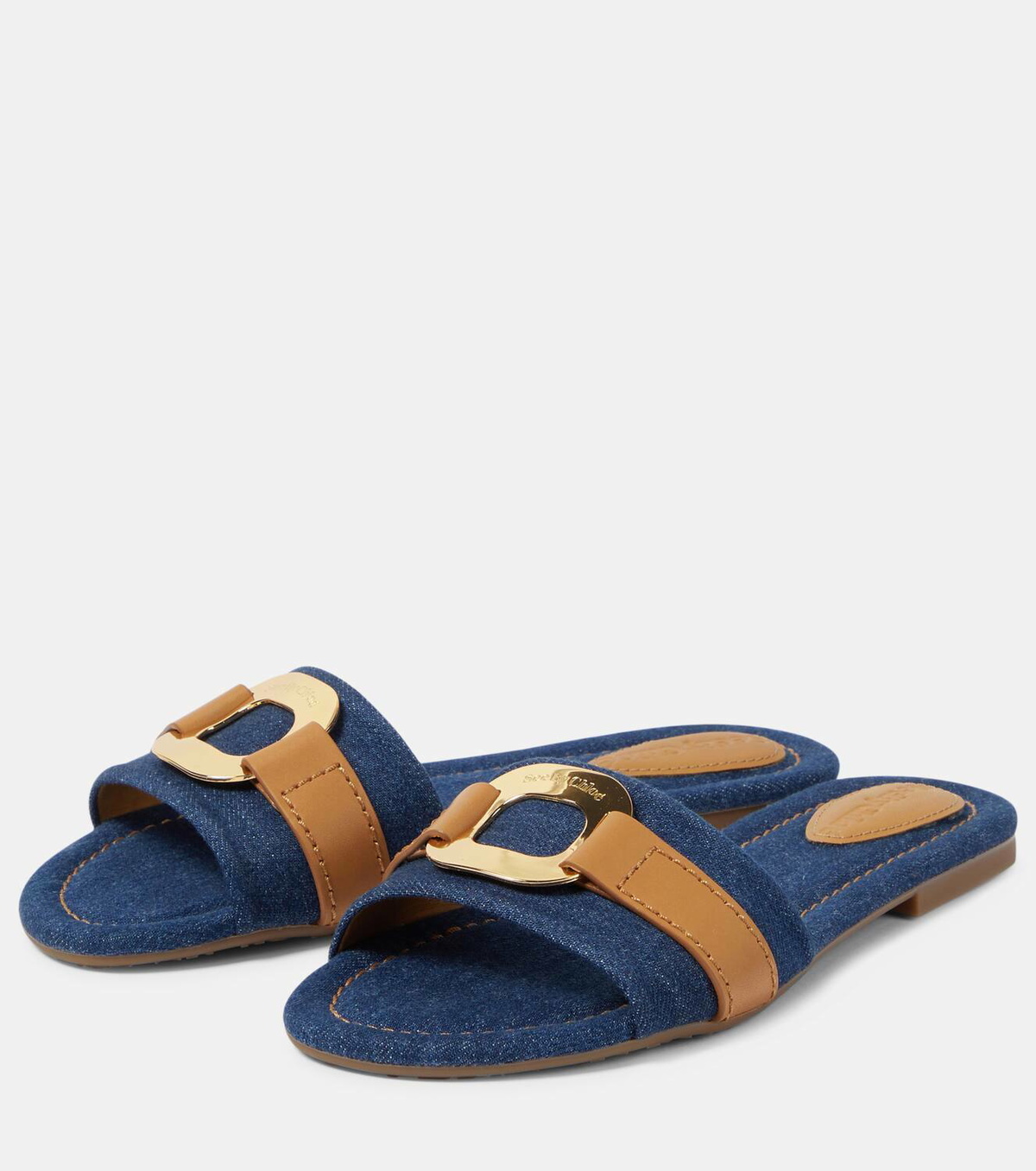 See By Chloé Klaire denim slides