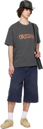 Solid Homme Gray 'Obsession' Short Sleeve T-shirt