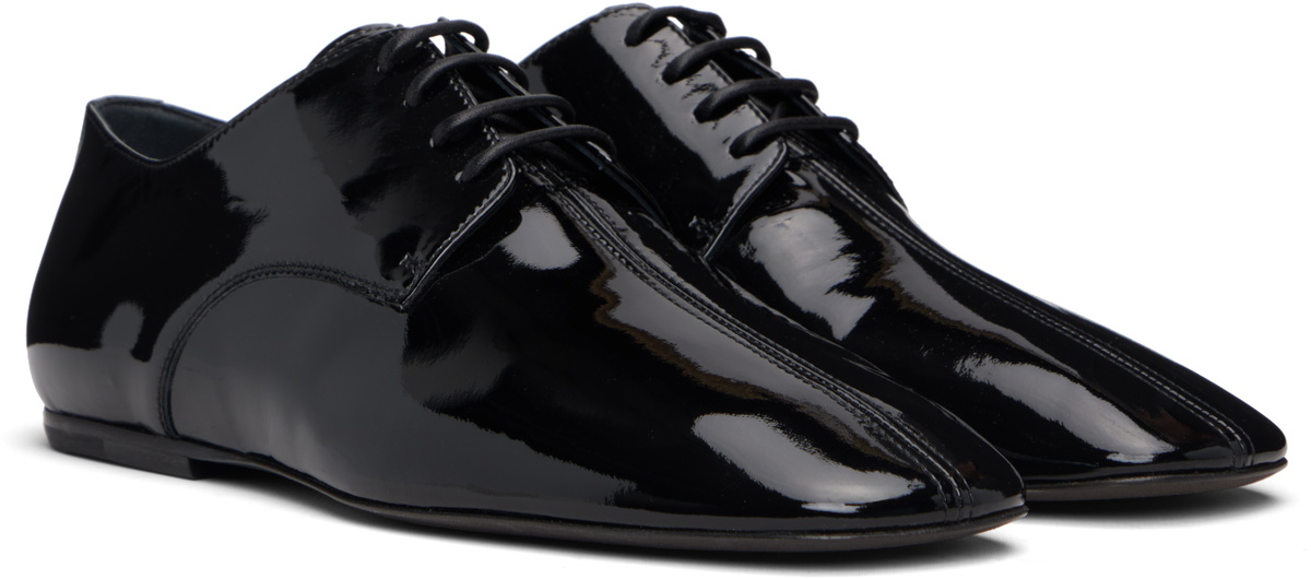 Dries Van Noten Black Square Toe Derbys