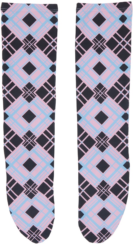Photo: Chopova Lowena SSENSE Exclusive Black & Pink Long Socks
