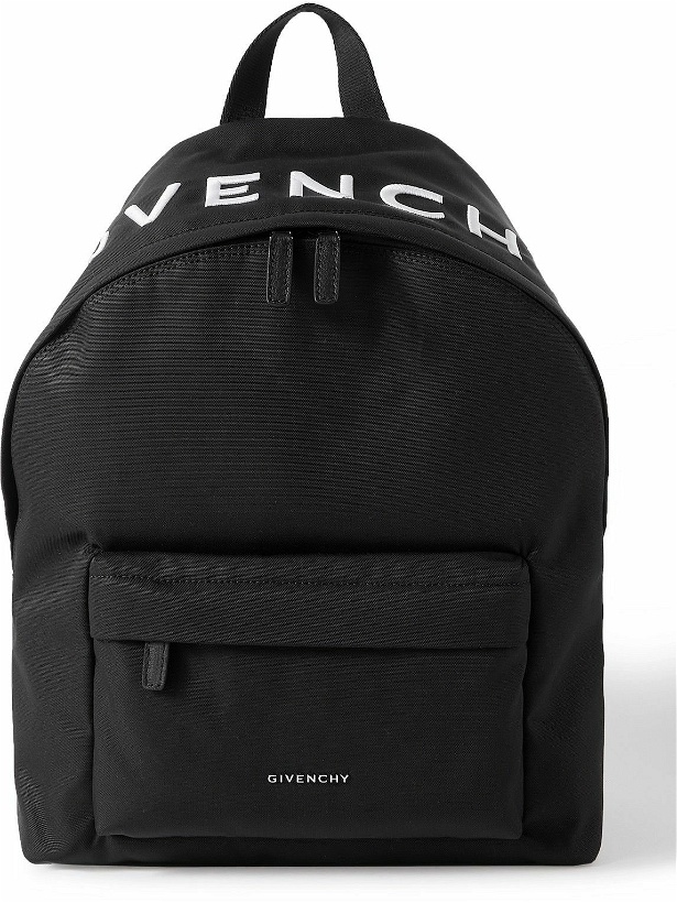 Photo: Givenchy - Essential U Logo-Embroidered Nylon Backpack