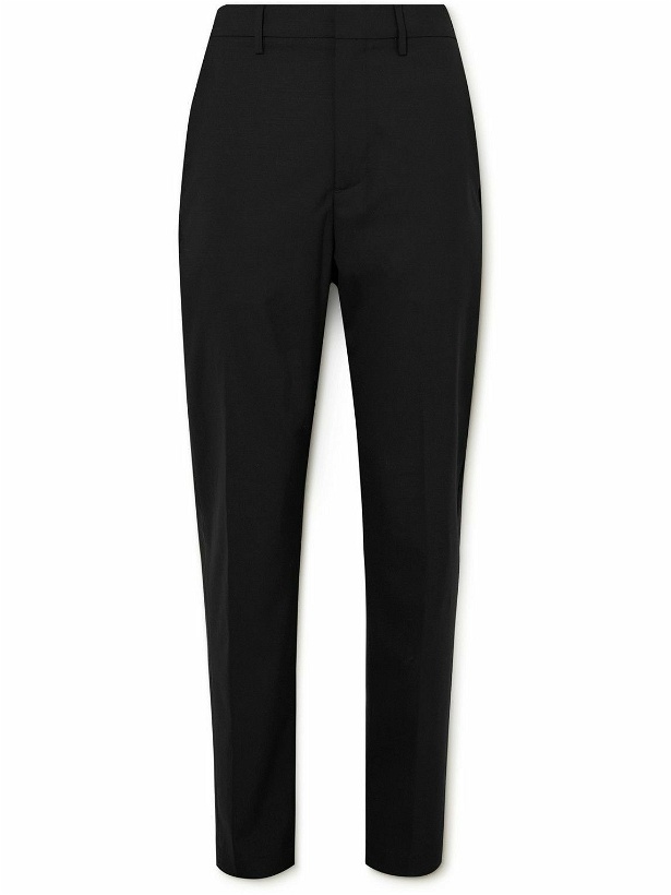 Photo: Dunhill - Slim-Fit Tapered Virgin Wool-Blend Trousers - Black
