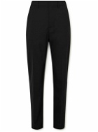 Dunhill - Slim-Fit Tapered Virgin Wool-Blend Trousers - Black