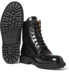 Alexander McQueen - Leather Combat Boots - Men - Black
