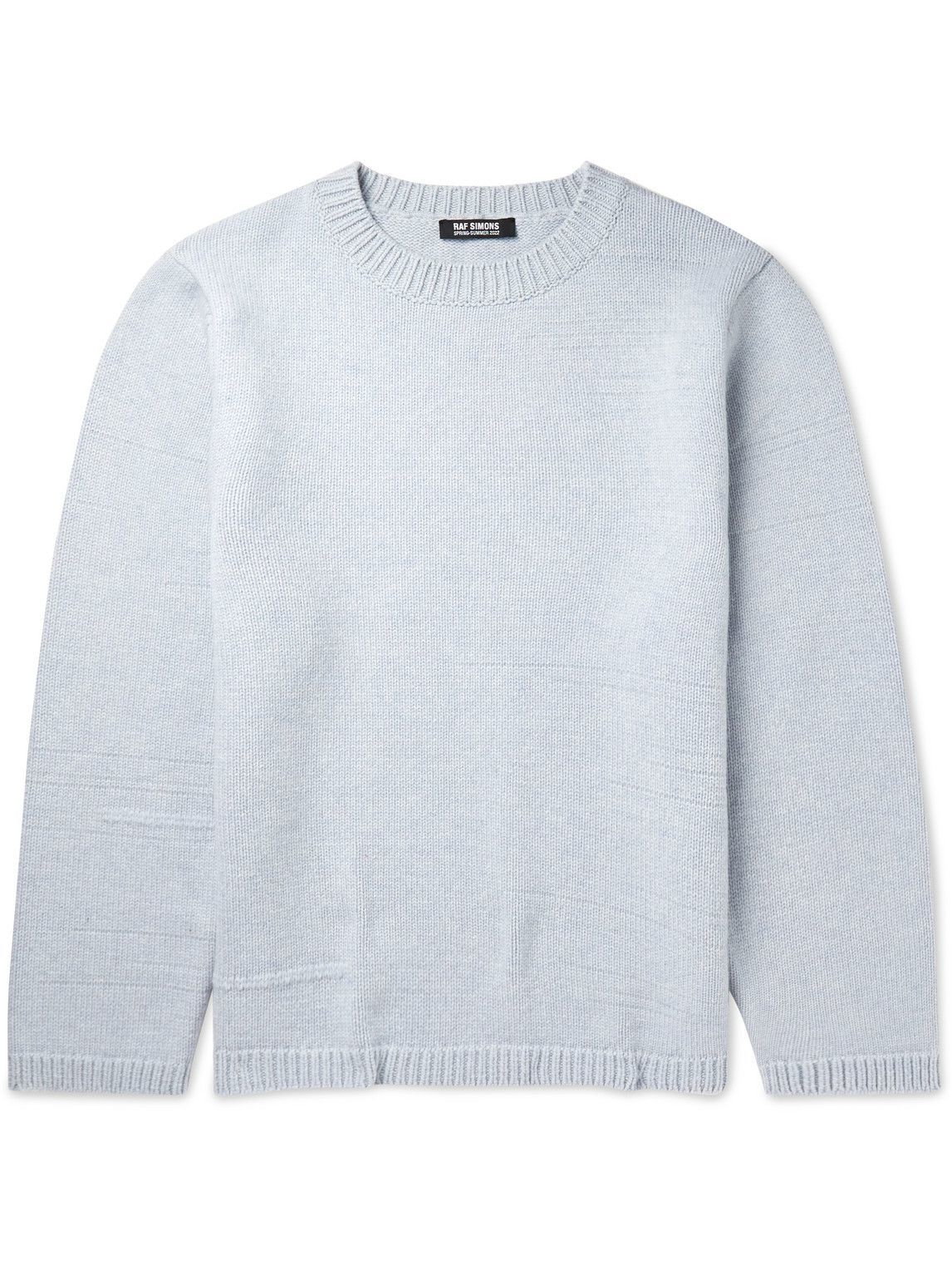 Raf Simons - Oversized Merino Wool Sweater - Blue Raf Simons