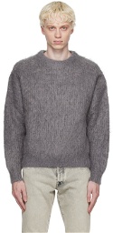 John Elliott Gray Brushed Sweater