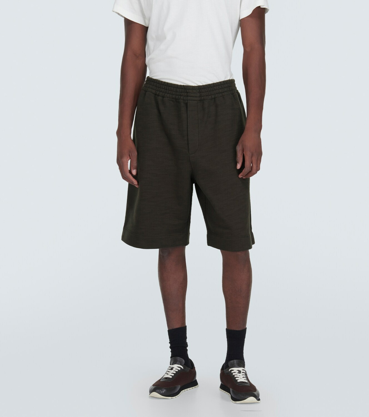 The Row Dovi cotton jersey shorts