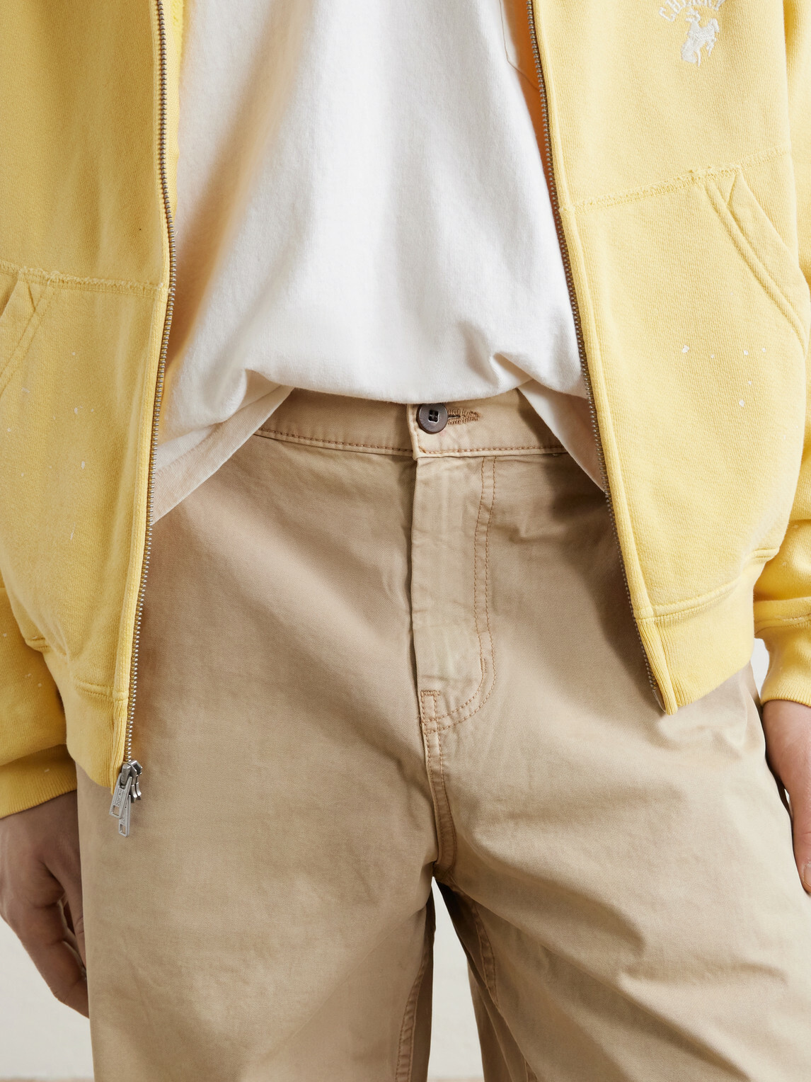 Cherry Los Angeles - Wide-Leg Cotton-Twill Chinos - Brown
