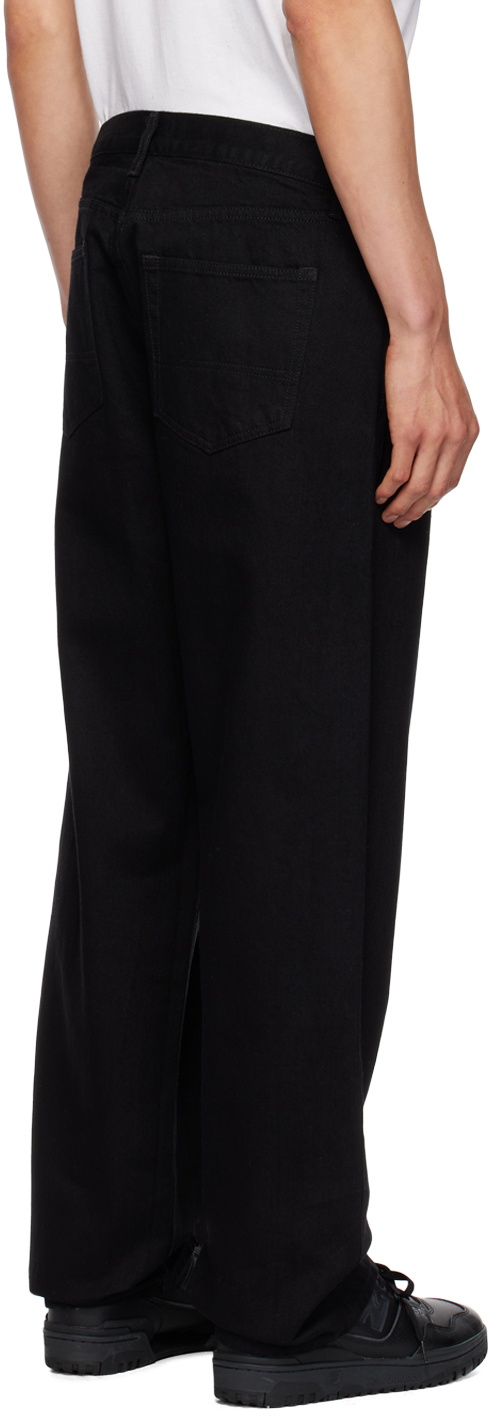 Noah Black Pleated Jeans Noah NYC