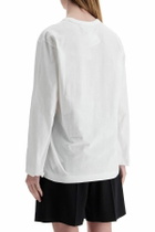 COMME DES GARCONS PLAY t-shirt unisex in cotone bianco con logo cuore rosso White