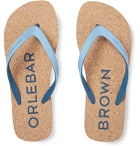 Orlebar Brown - Haston Rubber and Cork Flip Flops - Blue