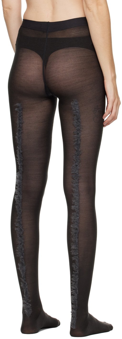 DURAZZI MILANO Gray Fringe Tights