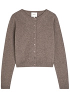 Reformation Clara Cashmere Cardigan Light Brown