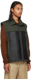 T/SEHNE Khaki Fringe Vest