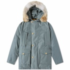 Woolrich Men's Arctic Detachable Fur Parka Jacket in Lead