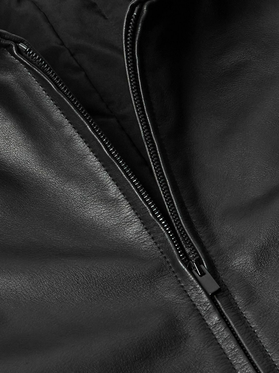 Fear of God - Rider Oversized Leather Jacket - Black