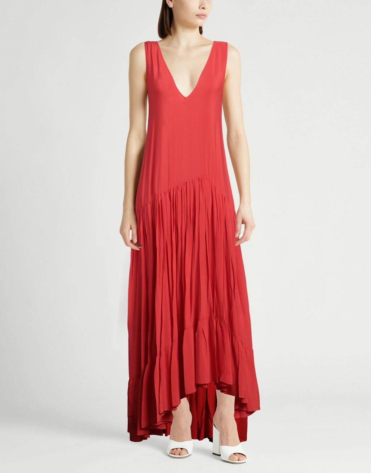 Jucca Womens Maxi dress in Tomato red
