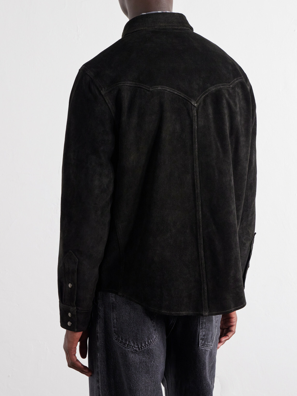 RRL - Willett Suede Jacket - Black