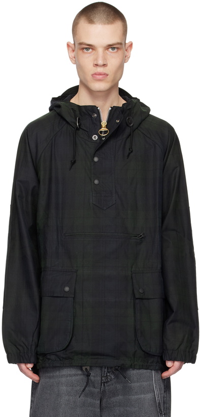 Photo: Barbour Black Overhead Smock Jacket