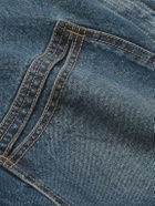 Alexander McQueen - Suede-Trimmed Denim Jacket - Blue