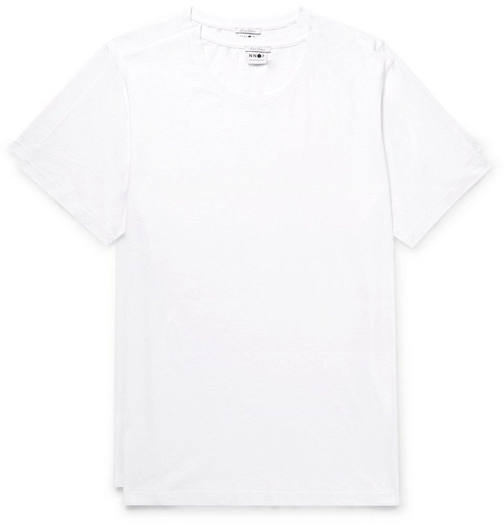 Photo: NN07 - Two-Pack Pima Cotton-Jersey T-Shirts - White