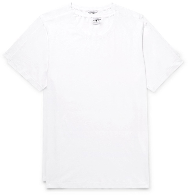 Photo: NN07 - Two-Pack Pima Cotton-Jersey T-Shirts - White