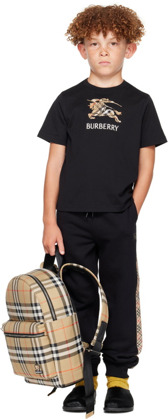 Photo: Burberry Kids Beige Check Backpack