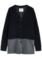 3.1 Phillip Lim Wool-blend Knitted Blazer Navy
