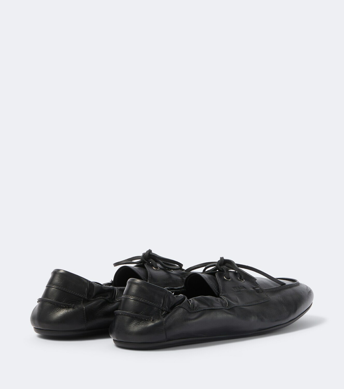 Prada Shuffle leather loafers