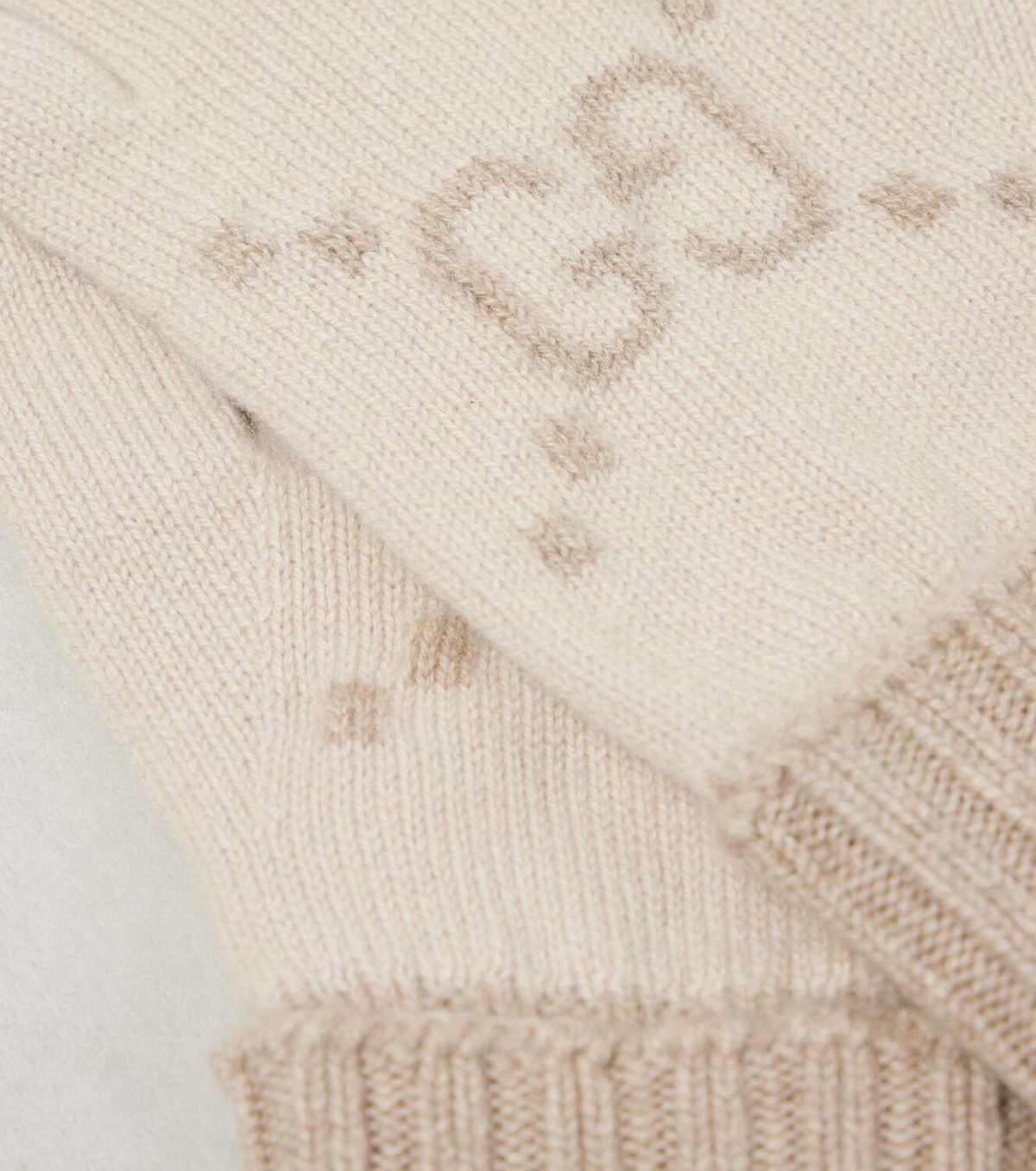 Gucci GG jacquard cashmere gloves