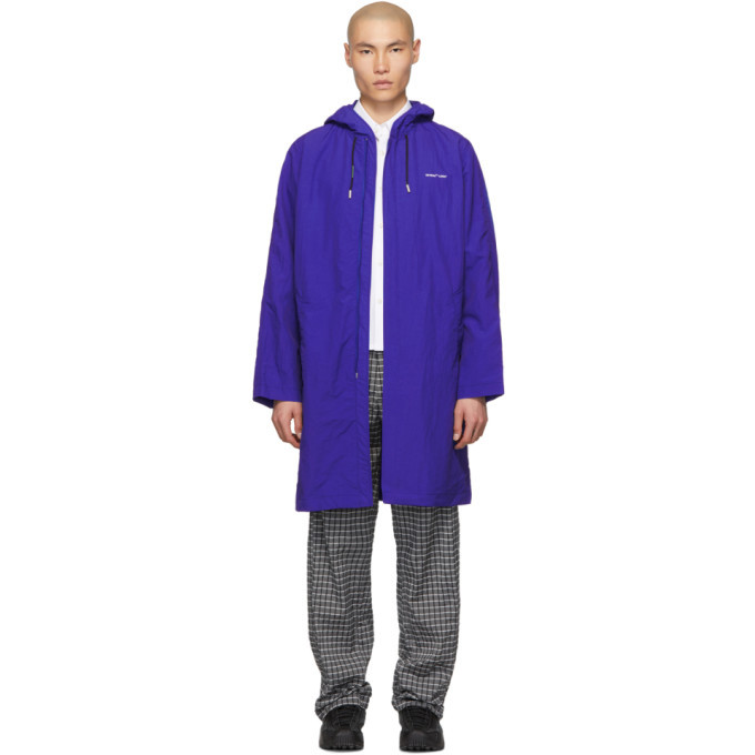 Photo: Off-White Blue Diag Rain Coat