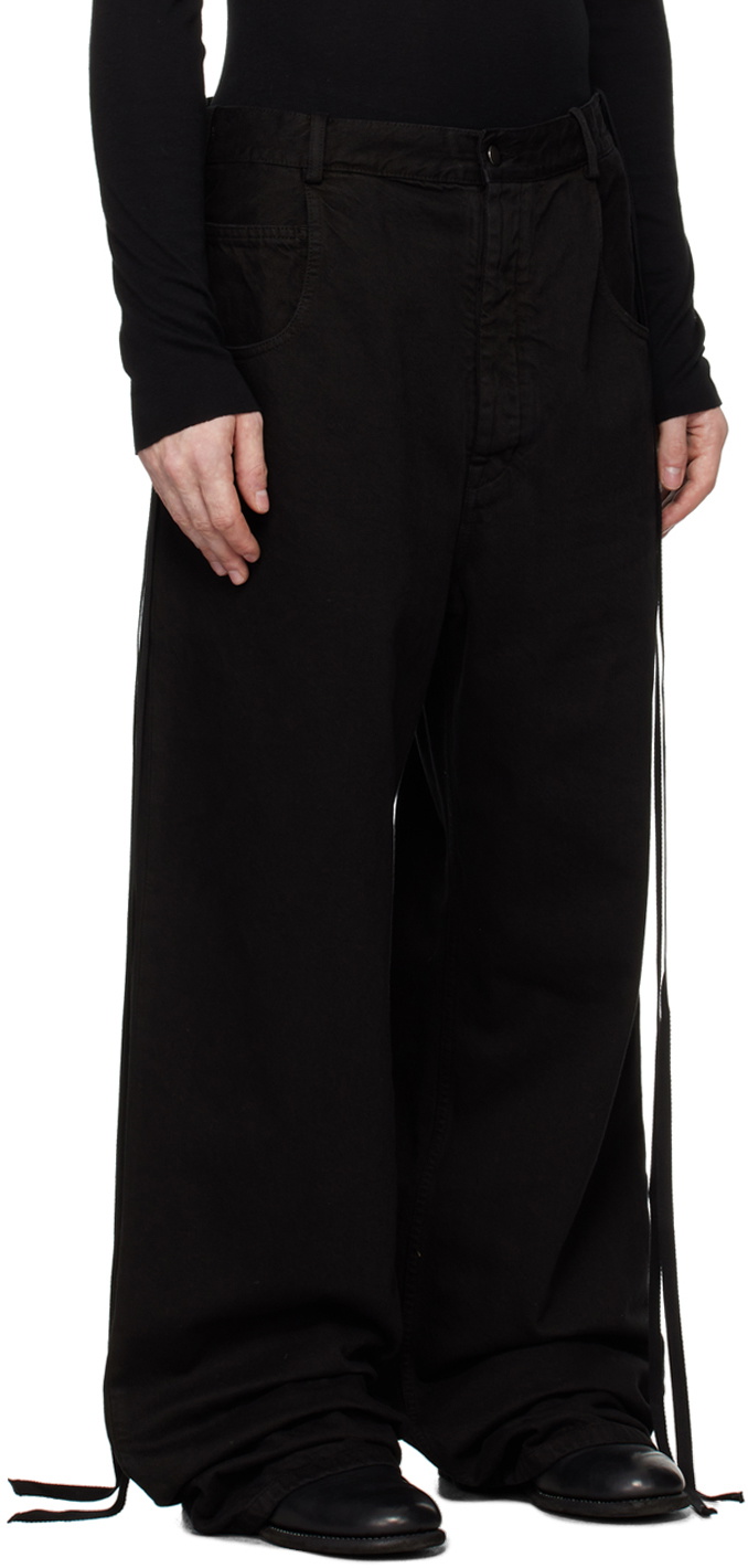 Ann Demeulemeester Black Olan 5 Pocket High-Comfort Jeans