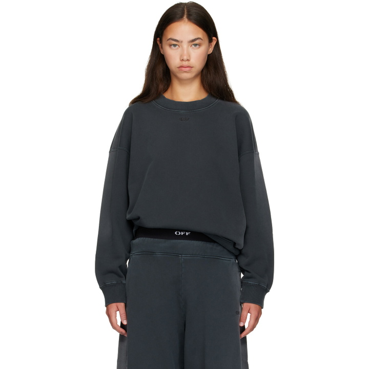 Photo: Off-White Gray Laundry 'Off' Sweatshirt
