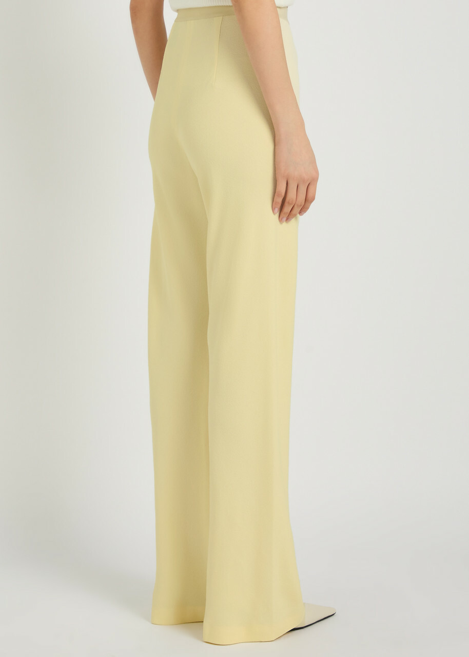 Wardrobe.nyc Straight-leg Crepe Trousers Yellow