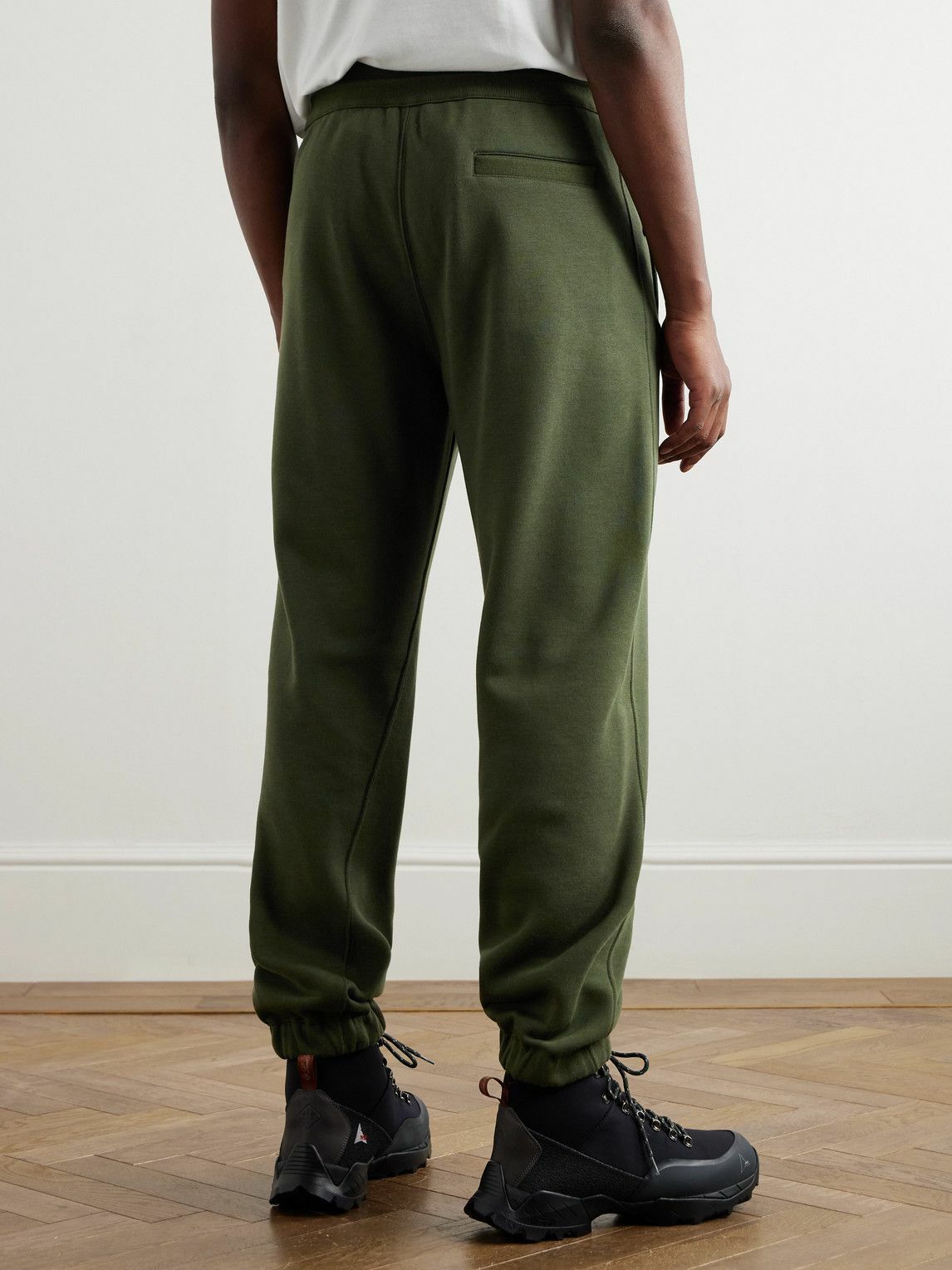 Loro Piana - Vogel Tapered Cotton and Cashmere-Blend Jersey Sweatpants - Green