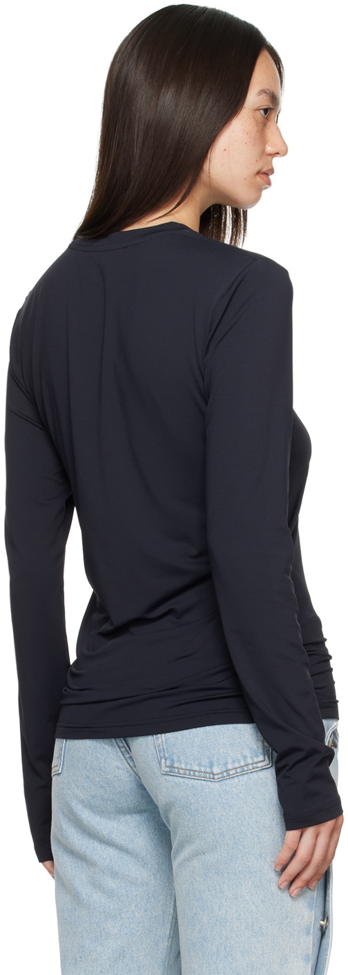 Y/Project Black Logo Patch Long Sleeve T-Shirt