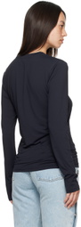 Y/Project Black Logo Patch Long Sleeve T-Shirt